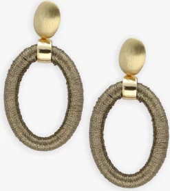 DAMES LOTT. GIOIELLI oorbellen oval with bead threated s