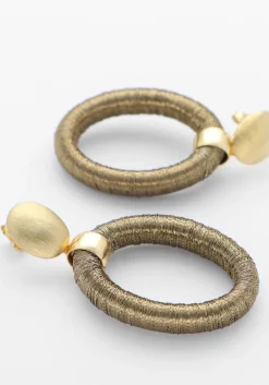 DAMES LOTT. GIOIELLI oorbellen oval with bead threated s