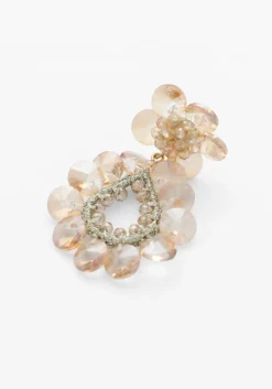 DAMES LOTT. GIOIELLI oorbellen flower double drop