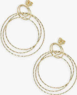 DAMES LOTT. GIOIELLI sieraad triple hoops glow l