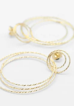 DAMES LOTT. GIOIELLI sieraad triple hoops glow l