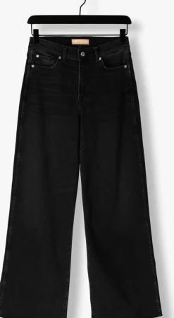 DAMES 7 FOR ALL MANKIND grijze wide jeans lotta luxe vintage topline with raw cut