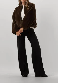 DAMES 7 FOR ALL MANKIND grijze wide jeans lotta luxe vintage topline with raw cut