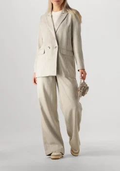 DAMES AIMEE THE LABEL grijze blazer boa