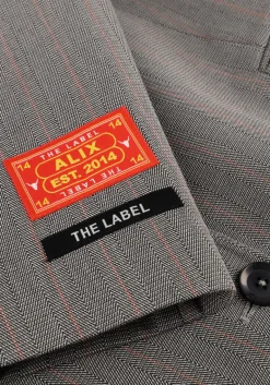 DAMES ALIX THE LABEL grijze blazer ladies woven classy grandad blazer