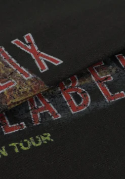 DAMES ALIX THE LABEL grijze mini jurk ladies knitted paris t-shirt dress