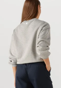 DAMES ALIX THE LABEL grijze trui foil logo sweater