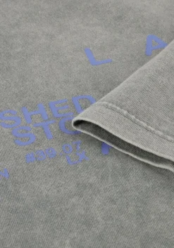 DAMES ALIX THE LABEL grijze t-shirt ladies knitted print t-shirt