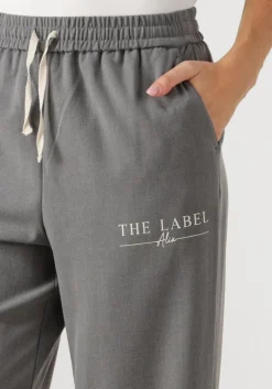 DAMES ALIX THE LABEL grijze wijde broek relaxed pant