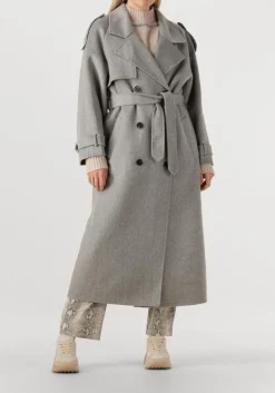 DAMES ALTER EGO grijze mantel adeline