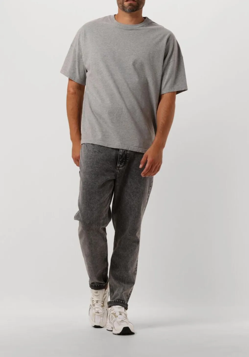 Heren AMERICAN VINTAGE grijze t-shirt fizvalley men