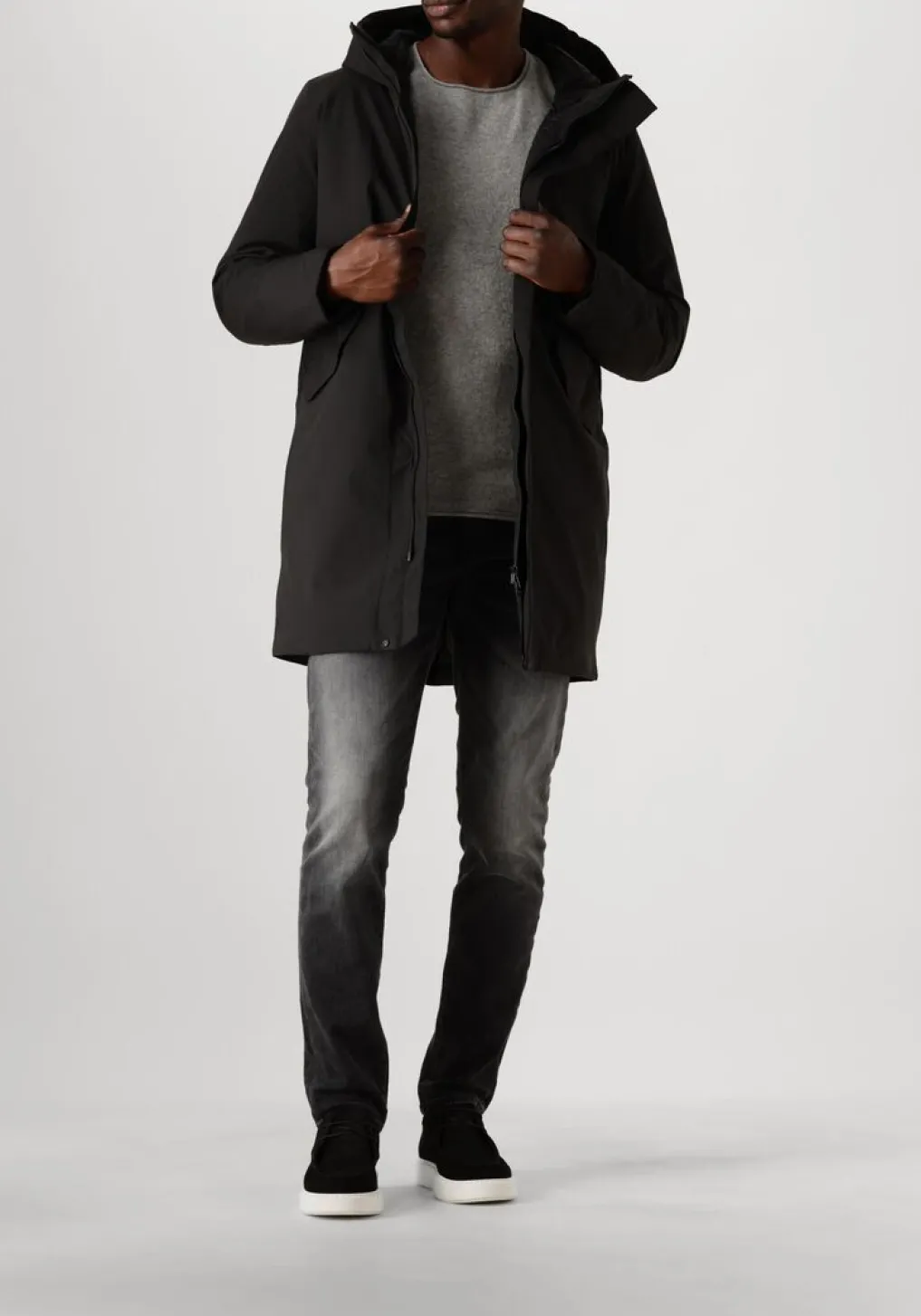 Heren AMERICAN VINTAGE grijze trui ducksbay