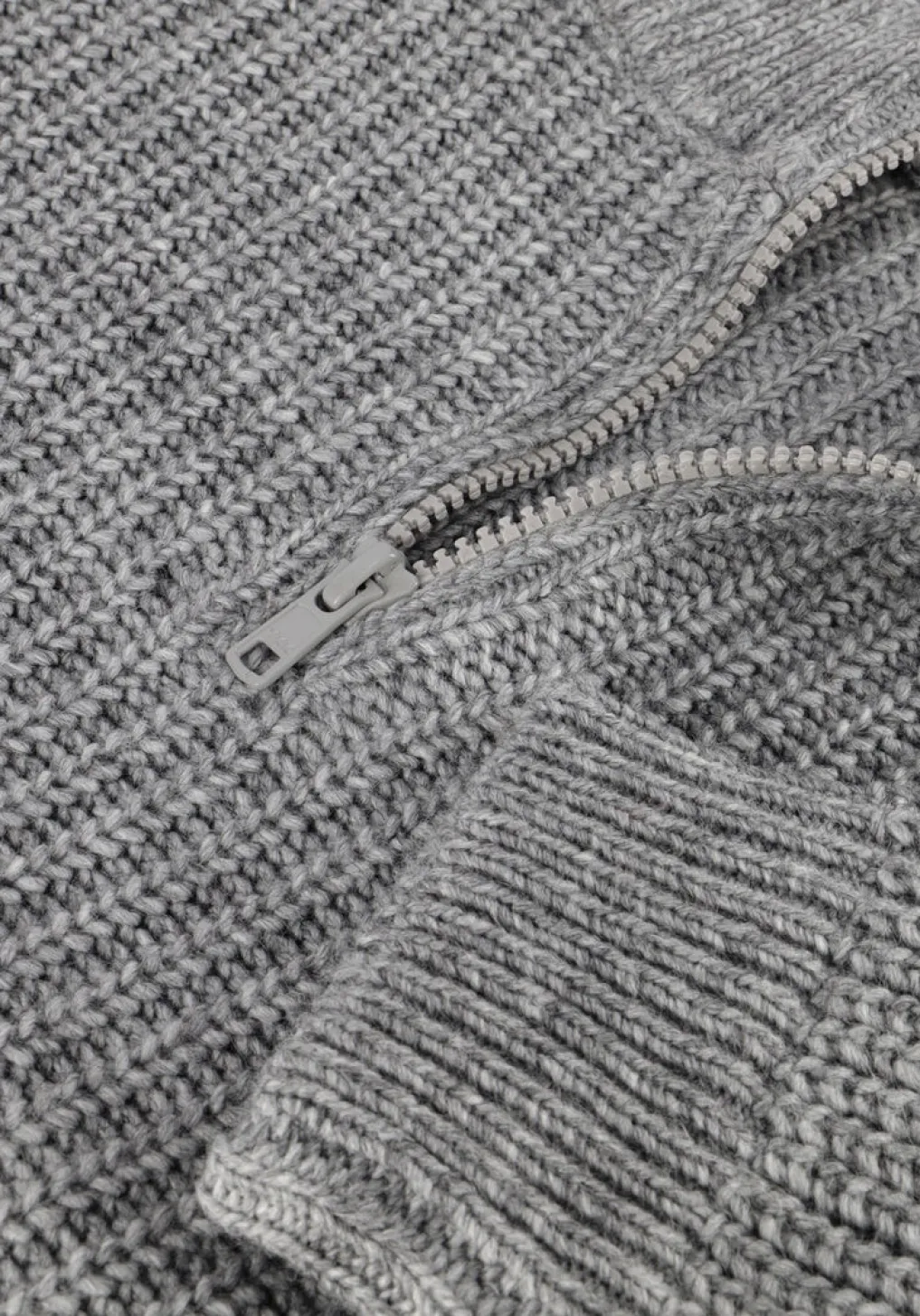 Heren AMERICAN VINTAGE grijze trui crashway half zip h