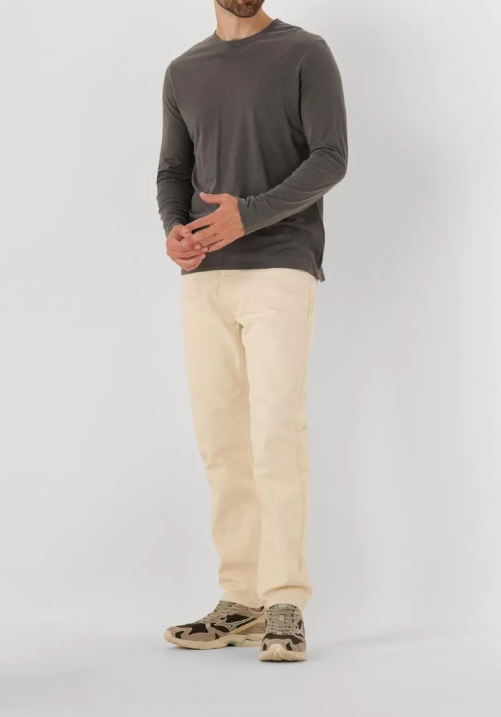 Heren AMERICAN VINTAGE grijze t-shirt devon