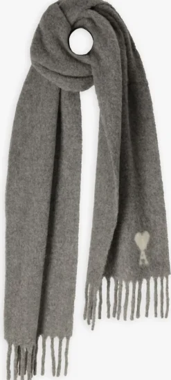 DAMES AMI PARIS grijze sjaal sf673 laine