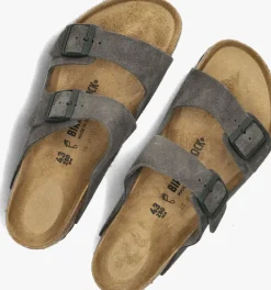 Heren BIRKENSTOCK grijze slippers arizona heren