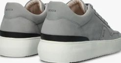 Heren BLACKSTONE grijze lage sneakers marble colton