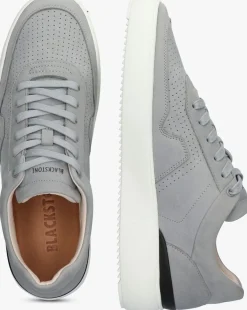 Heren BLACKSTONE grijze lage sneakers marble colton