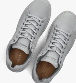 Heren BLACKSTONE grijze lage sneakers crag colton