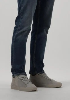 Heren BLACKSTONE grijze lage sneakers crag colton