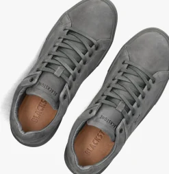 Heren BLACKSTONE grijze lage sneakers crag colton