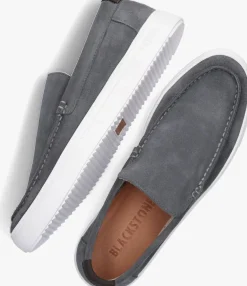 Heren BLACKSTONE grijze loafers giulio