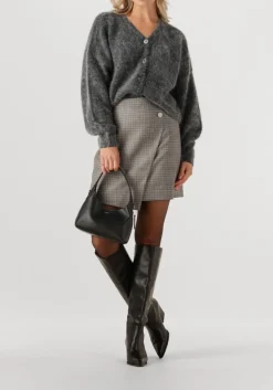DAMES BRUUNS BAZAAR grijze midirok bbmaina skirt