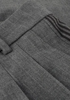 DAMES CAMBIO grijze pantalon emelie track galon mit wording