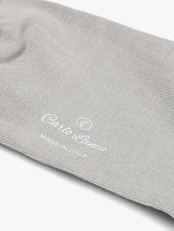 Heren CARLO LANZA grijze sokken 100 classico