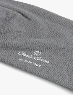 Heren CARLO LANZA grijze sokken 100 classico