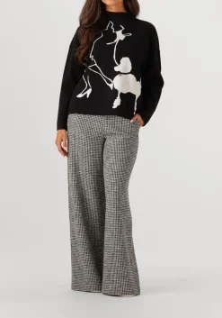 DAMES CAROLINE BISS grijze wijde broek 4508