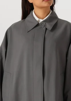 DAMES CLOSED grijze mantel car coat