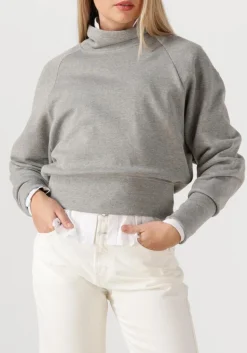 DAMES CLOSED grijze sweater high neck sweatshirt