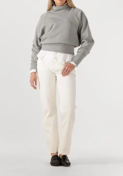 DAMES CLOSED grijze sweater high neck sweatshirt