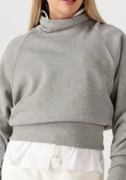 DAMES CLOSED grijze sweater high neck sweatshirt