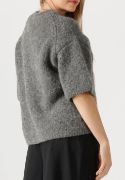 DAMES CLOSED grijze trui crew short sleeve