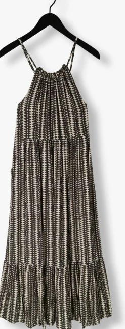 DAMES CO'COUTURE grijze maxi jurk caya strap dress