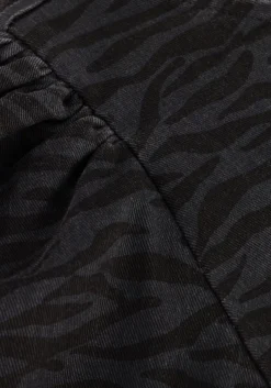 DAMES CO'COUTURE grijze mini jurk zebra crop puff dress