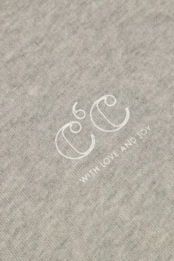 DAMES CO'COUTURE grijze mini jurk clean oversized sweat dress