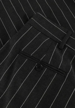 DAMES CO'COUTURE grijze pantalon prescilla pin pleat long pant