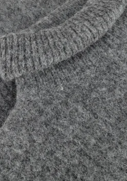 DAMES CO'COUTURE grijze trui coralie roll knit