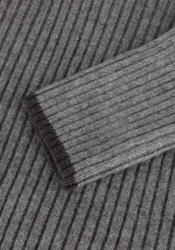 DAMES CO'COUTURE grijze trui row puff knit