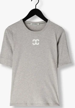 DAMES CO'COUTURE grijze t-shirt grannycc logo tee