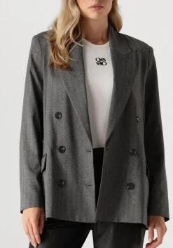 DAMES DANTE6 grijze blazer ceto herringbone blazer