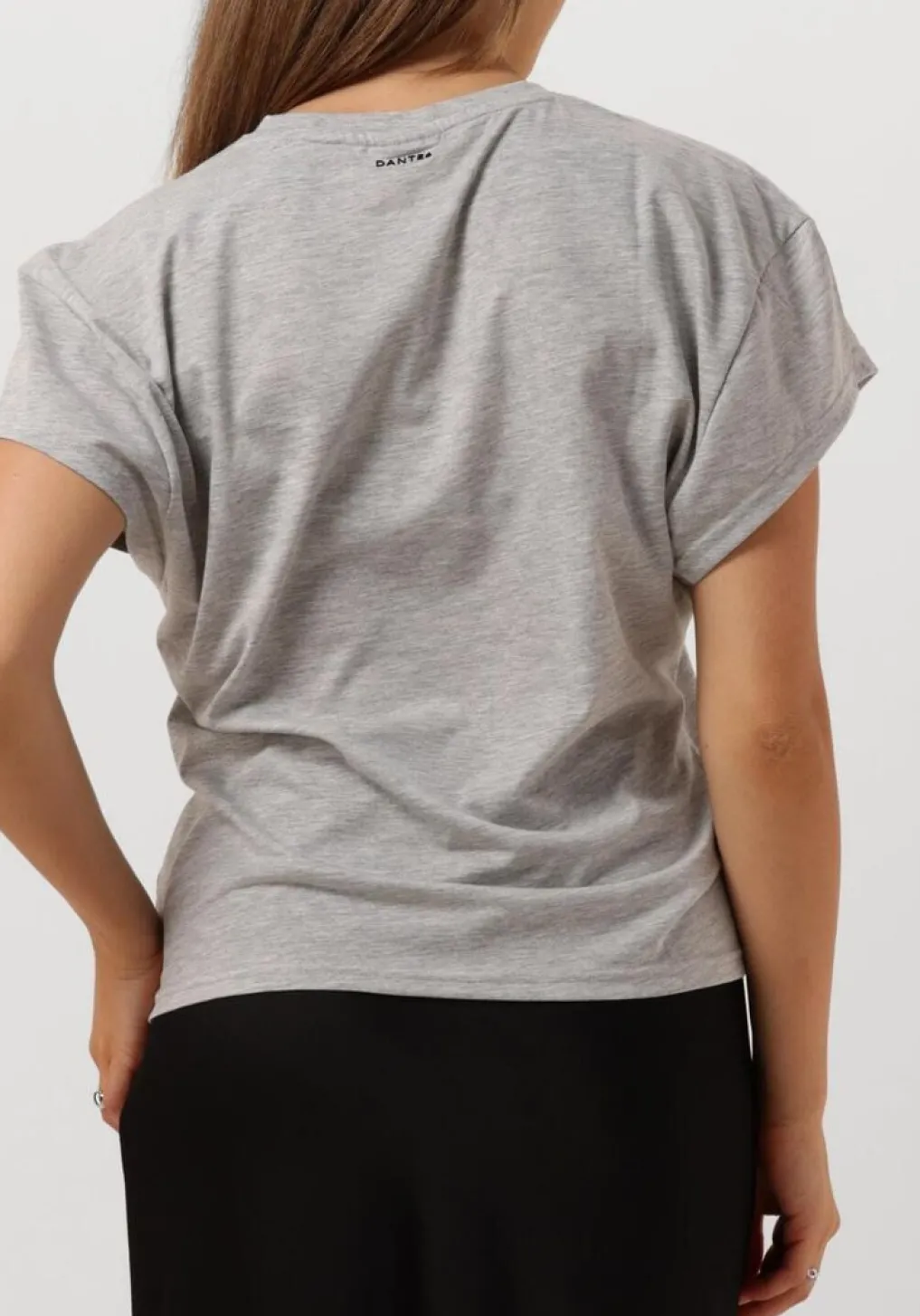 DAMES DANTE6 grijze t-shirt venour loose fit logo tee