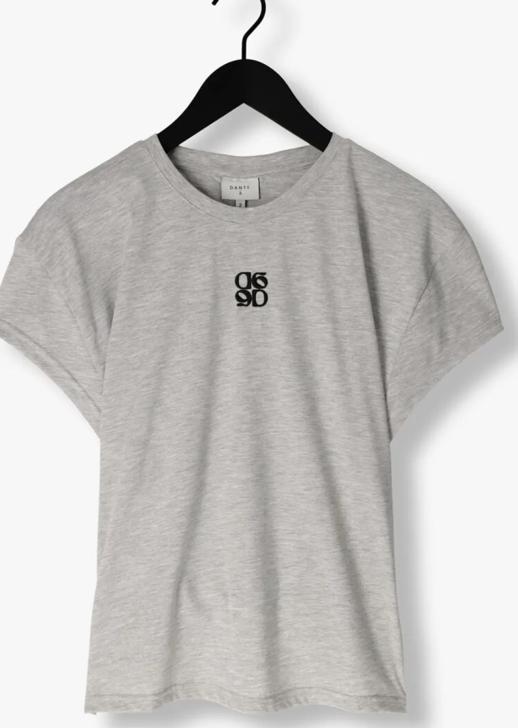 DAMES DANTE6 grijze t-shirt venour loose fit logo tee