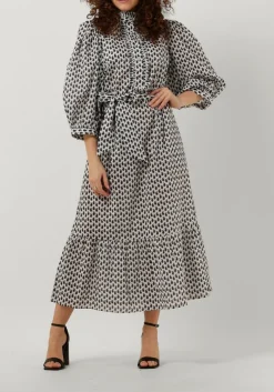 DAMES DEA KUDIBAL grijze midi jurk my ns (co)