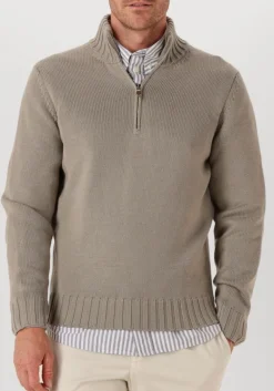 Heren FILIPPO DE LAURENTIIS grijze trui mezza zip ml