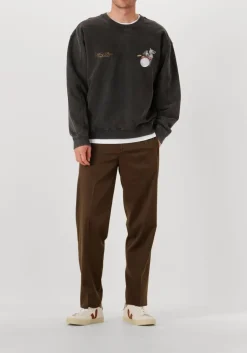 Heren FILLING PIECES grijze sweater sweatshirt band