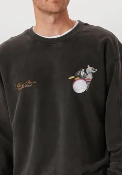 Heren FILLING PIECES grijze sweater sweatshirt band